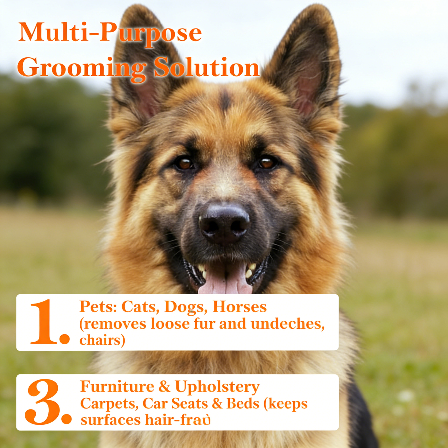 Pet Deshedding Brush, Reduces 95% Shedding, For All Fur Types