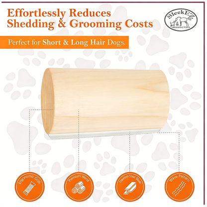 Pet Deshedding Brush, Reduces 95% Shedding, For All Fur Types