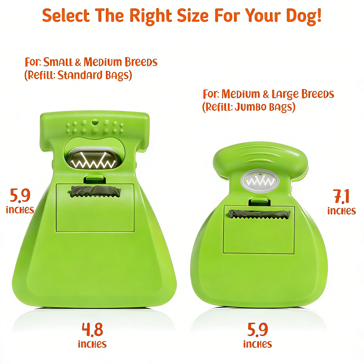Portable Pooper Scooper Set with Accessories & Bags for All Dogs