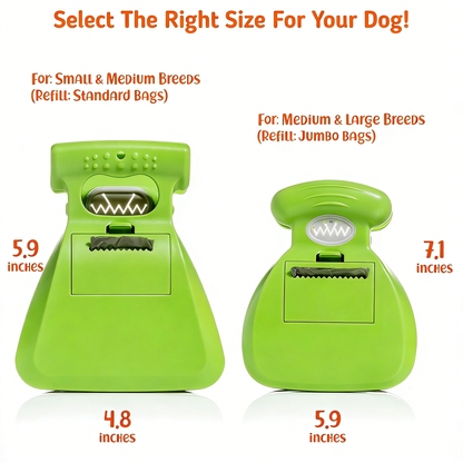 Portable Pooper Scooper Set with Accessories & Bags for All Dogs